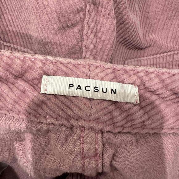 PacSun Womens Pink Corduroy‎ Mom Jean High Rise Pants Button Closure Belt Loops - Picture 5 of 7